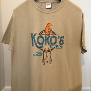 Port and Company Tan Short Sleeve Tee